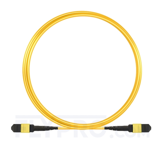 Picture of 7m (23ft) MTP Trunk Cable Male 12 Fibers Type A LSZH OS2 9/125 Single Mode Elite, Yellow