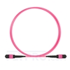 Picture of 2m (7ft) MTP Trunk Cable Female 12 Fibers Type B LSZH OM4 (OM3) 50/125 Multimode Elite, Magenta