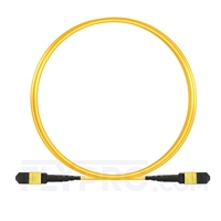3m (10ft) MTP-MTP Patch Cable Female 12 Fibers Type B Plenum (OFNP) OS2 9/125 Single Mode Elite, Yellow