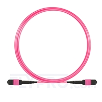 3m MTP Femelle 24 Fibres OM4 (OM3) 50/125 Câble Trunk Multimode, 100GBASE-SR10 CXP/CFP/CPAK, Type A (TIA-568), Élite, Plénum (OFNP), Magenta