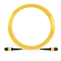15m (49ft) MTP-MTP Patch Cable Female 12 Fibers Type A Plenum (OFNP) OS2 9/125 Single Mode Elite, Yellow
