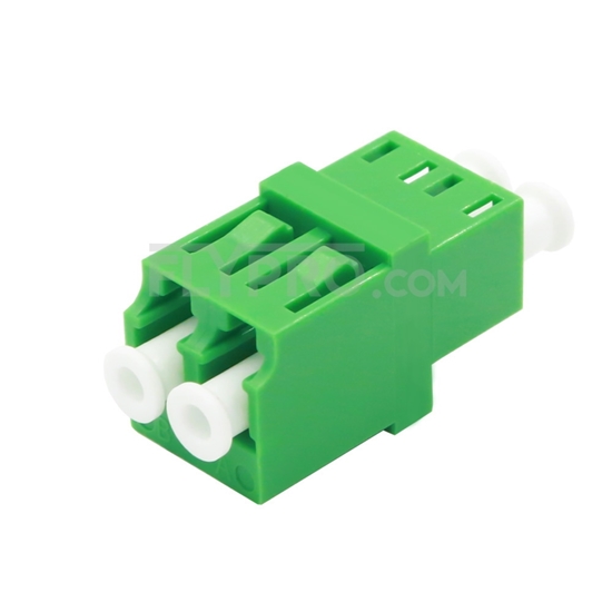 Picture of LC/APC to LC/APC Duplex Single Mode Fiber Optic Adapter/Mating Sleeve without Flange