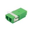 Picture of LC/APC to LC/APC Duplex Single Mode SC Footprint Plastic Fiber Optic Adapter/Mating Sleeve without Flange