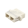 Picture of SC/UPC to SC/UPC Duplex OM1/OM2 Multimode Plastic Fiber Optic Adapter/Mating Sleeve with Flange