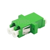 LC/APC to LC/APC Duplex Single Mode Plastic Fiber Optic Adapter/Mating Sleeve with Flange