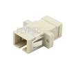 Picture of SC/UPC to SC/UPC Simplex OM1/OM2 Multimode Plastic Fiber Optic Adapter/Mating Sleeve with Flange