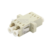 LC/UPC to LC/UPC Duplex OM1/OM2 Multimode SC Footprint Plastic Fiber Optic Adapter/Mating Sleeve with Flange