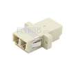 Picture of LC/UPC to LC/UPC Duplex OM1/OM2 Multimode SC Footprint Plastic Fiber Optic Adapter/Mating Sleeve with Flange