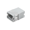 Picture of MTP/MPO Grey Fiber Optic Adapter/Mating Sleeve without Flange, Aligned Key, Up to Up