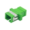 Picture of SC/APC to SC/APC Simplex Single Mode Fiber Optic Adapter/Mating Sleeve with Flange