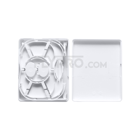 Picture of 2-Port Fiber Optic Wall Plate Outlet, Unloaded