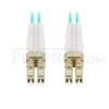 Picture of 1m (3ft) LC UPC to LC UPC Duplex 0.15dB IL OM4 Multimode LSZH 2.0mm BIF Fiber Optic Patch Cable