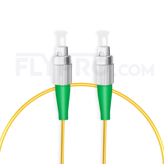 Image de 1M（3ft）1550nm FC APC Simplex Slow Axis Single Mode PVC-3.0mm (OFNR) 3.0mm Polarization Maintaining Fiber Optic Patch Cable
