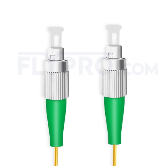 Image de 1M（3ft）1550nm FC APC Simplex Slow Axis Single Mode PVC-3.0mm (OFNR) 3.0mm Polarization Maintaining Fiber Optic Patch Cable