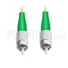 Image de 1M（3ft）1550nm FC APC Simplex Slow Axis Single Mode PVC-3.0mm (OFNR) 3.0mm Polarization Maintaining Fiber Optic Patch Cable