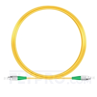 10M（33ft）1550nm FC APC Simplex Slow Axis Single Mode PVC-3.0mm (OFNR) 3.0mm Polarization Maintaining Fiber Optic Patch Cable