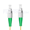 Image de 15M（49ft）1550nm FC APC Simplex Slow Axis Single Mode PVC-3.0mm (OFNR) 3.0mm Polarization Maintaining Fiber Optic Patch Cable
