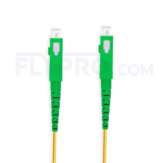 Image de 3M（10ft）1550nm SC APC Simplex Slow Axis Single Mode PVC-3.0mm (OFNR) 3.0mm Polarization Maintaining Fiber Optic Patch Cable