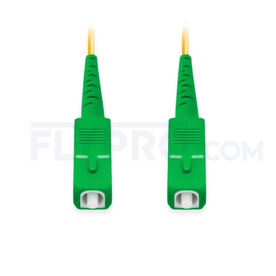 Image de 3M（10ft）1550nm SC APC Simplex Slow Axis Single Mode PVC-3.0mm (OFNR) 3.0mm Polarization Maintaining Fiber Optic Patch Cable