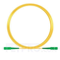 10M（33ft）1550nm SC APC Simplex Slow Axis Single Mode PVC-3.0mm (OFNR) 3.0mm Polarization Maintaining Fiber Optic Patch Cable