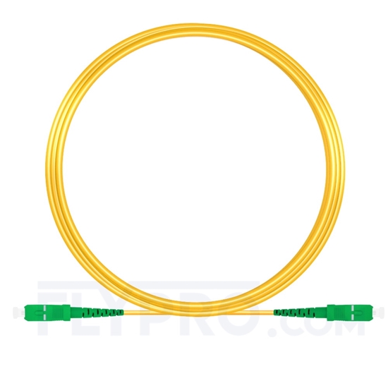 Bild von 10M（33ft）1550nm SC APC Simplex Slow Axis Single Mode PVC-3.0mm (OFNR) 3.0mm Polarization Maintaining Fiber Optic Patch Cable