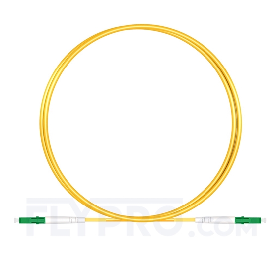 Image de 1M（3ft）1550nm LC APC Simplex Slow Axis Single Mode PVC-3.0mm (OFNR) 3.0mm Polarization Maintaining Fiber Optic Patch Cable