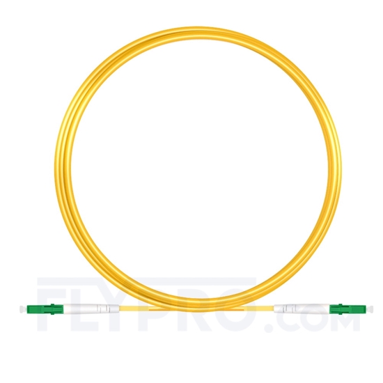 Bild von 5M（16ft）1550nm LC APC Simplex Slow Axis Single Mode PVC-3.0mm (OFNR) 3.0mm Polarization Maintaining Fiber Optic Patch Cable