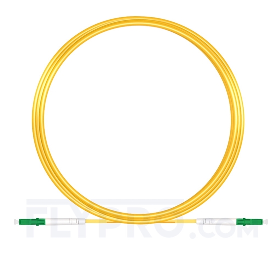 Picture of 10M（33ft）1550nm LC APC Simplex Slow Axis Single Mode PVC-3.0mm (OFNR) 3.0mm Polarization Maintaining Fiber Optic Patch Cable