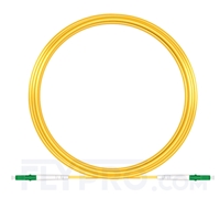 15M（49ft）1550nm LC APC Simplex Slow Axis Single Mode PVC-3.0mm (OFNR) 3.0mm Polarization Maintaining Fiber Optic Patch Cable