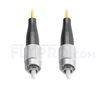 Bild von 1M（3ft）1550nm FC UPC Simplex Slow Axis Single Mode PVC-3.0mm (OFNR) 3.0mm Polarization Maintaining Fiber Optic Patch Cable