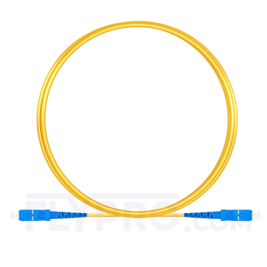 Bild von 2M（7ft））1550nm SC UPC Simplex Slow Axis Single Mode PVC-3.0mm (OFNR) 3.0mm Polarization Maintaining Fiber Optic Patch Cable