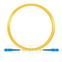 10M（33ft）1550nm SC UPC Simplex Slow Axis Single Mode PVC-3.0mm (OFNR) 3.0mm Polarization Maintaining Fiber Optic Patch Cable