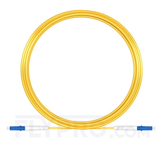 Picture of 15M（49ft）1550nm LC UPC Simplex Slow Axis Single Mode PVC-3.0mm (OFNR) 3.0mm Polarization Maintaining Fiber Optic Patch Cable