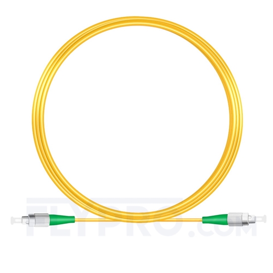 Picture of 10M（33ft）1310nm FC APC Simplex Slow Axis Single Mode PVC-3.0mm (OFNR) 3.0mm Polarization Maintaining Fiber Optic Patch Cable