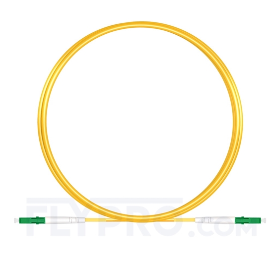 Image de 2M（7ft）1310nm LC APC Simplex Slow Axis Single Mode PVC-3.0mm (OFNR) 3.0mm Polarization Maintaining Fiber Optic Patch Cable