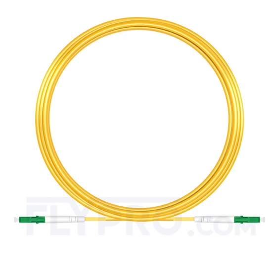 Image de 15M（49ft）1310nm LC APC Simplex Slow Axis Single Mode PVC-3.0mm (OFNR) 3.0mm Polarization Maintaining Fiber Optic Patch Cable