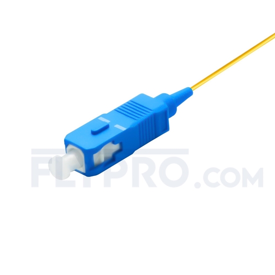 Bild von LWL-Pigtail, Simplex SC UPC Stecker, OS2 Singlemode - 0,9mm PVC (OFNR) 1m (3ft)