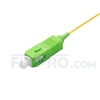 Picture of 1m (3ft) SC APC Simplex OS2 Single Mode PVC (OFNR) 0.9mm Fiber Optic Pigtail