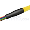 Picture of 1.5m (5ft) LC APC 12 Fibers OS2 Single Mode Bunch PVC (OFNR) 0.9mm Fiber Optic Pigtail