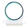 Picture of 1.5m (5ft) LC UPC 12 Fibers OM4 Multimode Bunch PVC (OFNR) 0.9mm Fiber Optic Pigtail
