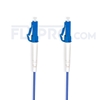 Picture of 1m (3ft) LC UPC to LC UPC Duplex OS2 Single Mode Armored PVC (OFNR) 3.0mm Fiber Optic Patch Cable