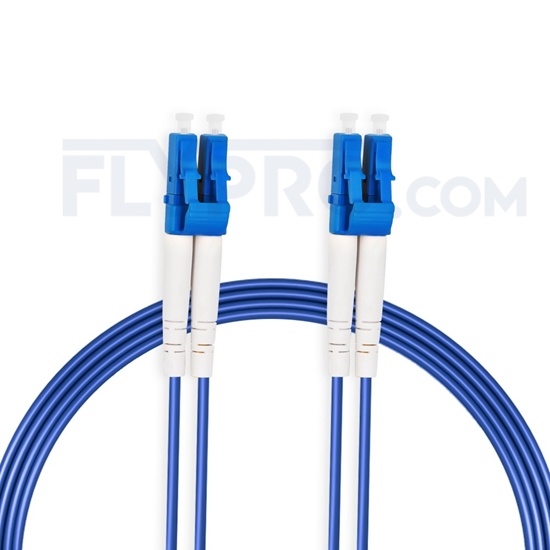 Bild von Gepanzertes LWL-Patchkabel, 10m (33ft) LC UPC auf LC UPC Duplex Stecker, Singlemode PVC (OFNR)