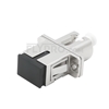 Picture of SC to LC Hybrid Simplex Metal Fiber Optic Adapter/Mating Sleeve, Female to Female