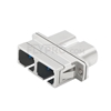 Picture of LC-SC Hybrid Duplex SM/MM Metal Fiber Optic Adapter/Mating Sleeve, Female to Female
