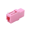 Picture of LC/UPC to LC/UPC 10G Simplex OM4 Multimode Plastic Fiber Optic Adapter/Mating Sleeve without Flange, Violet