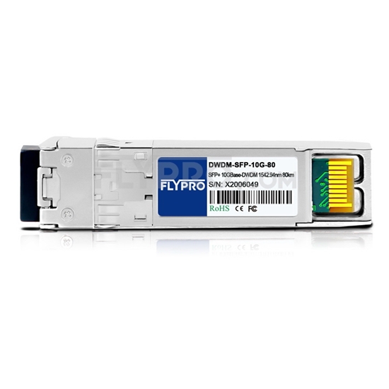 Picture of Cyan 280-0251-00 Compatible 10GBase-DWDM SFP+ 1542.94nm 80km SMF(LC Duplex) DOM Optical Transceiver