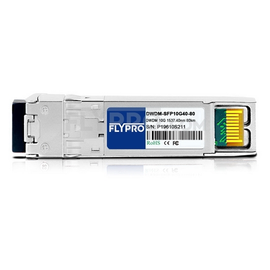 Picture of Ciena C50 DWDM-SFP10G-37.40-80 Compatible 10G DWDM SFP+ 100GHz 1537.40nm 80km DOM Transceiver Module