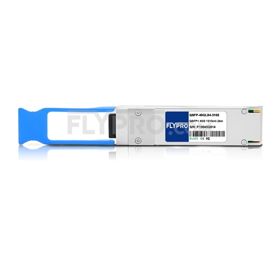 Picture of Fortinet FG-TRAN-QSFP+IR Compatible 40GBASE-LR4L QSFP+ 1310nm 2km LC DOM Transceiver Module