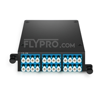 Cassette MPO FHD avec 24 Fibres OS2 Monomode, 2 x MPO-12 vers 12 x LC Duplex, Type AF