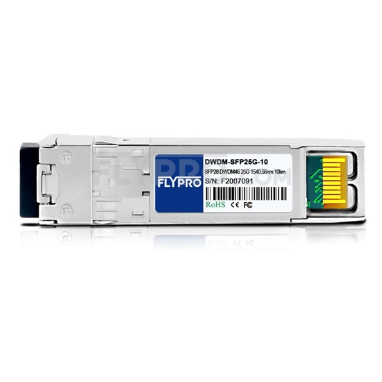 Picture of Mellanox C46 DWDM-SFP25G-10 Compatible, 25G DWDM SFP28 100GHz 1540.56nm 10km DOM Optical Transceiver Module